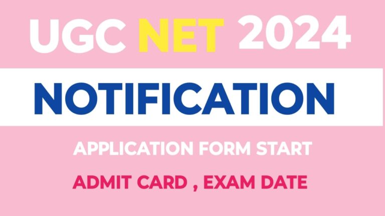 UGC NET 2024 Notification