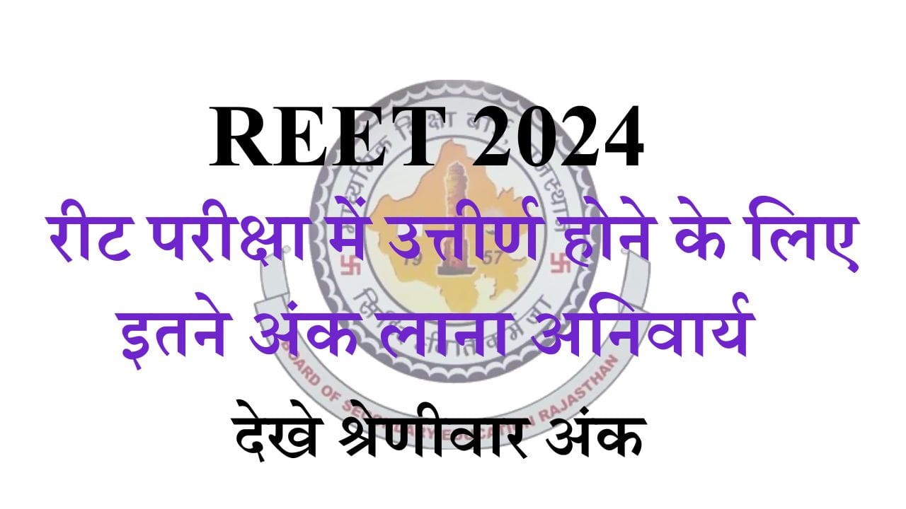 Reet Passing Marks 2024